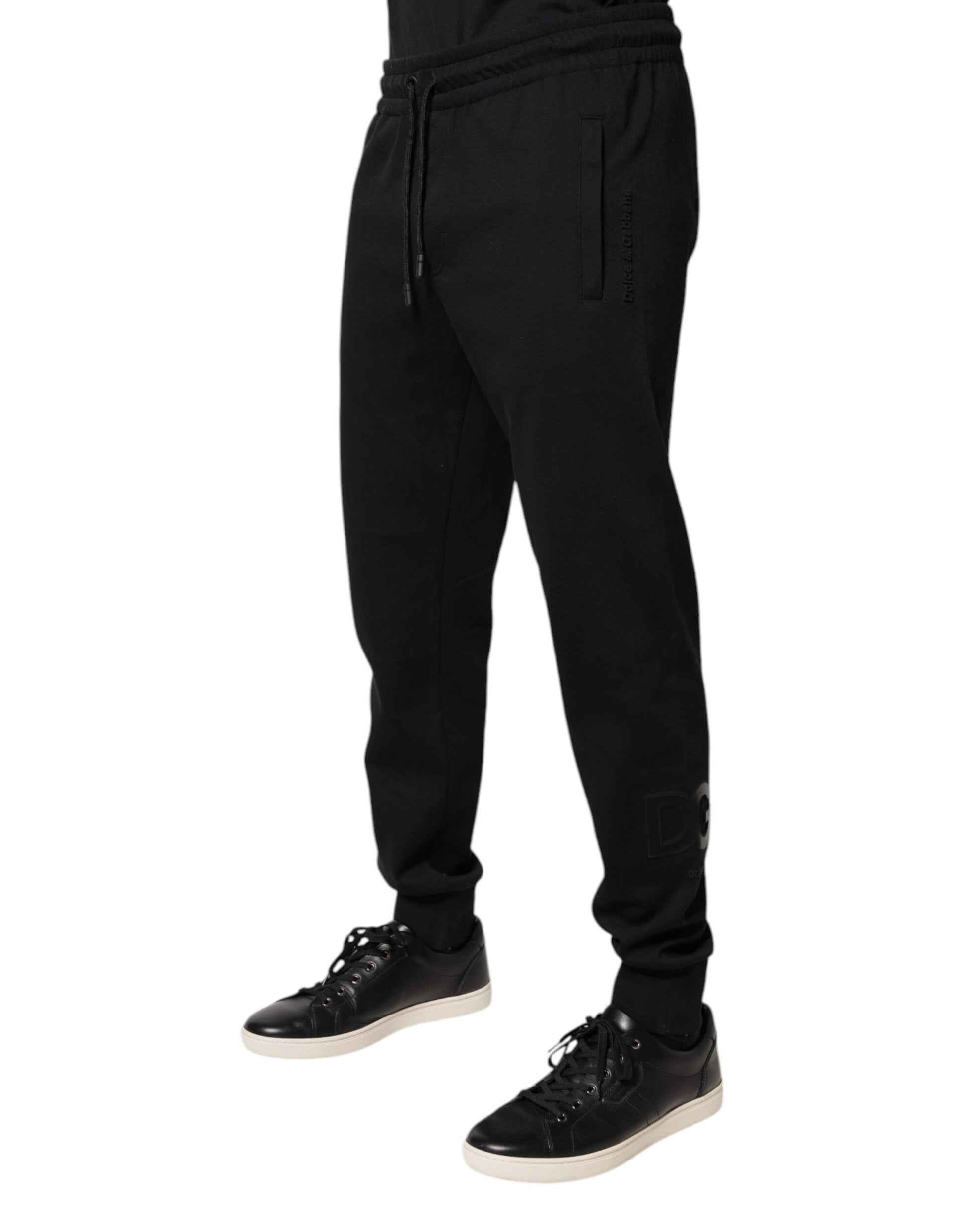 Dolce & Gabbana Black Athletic Pants for Men detail view