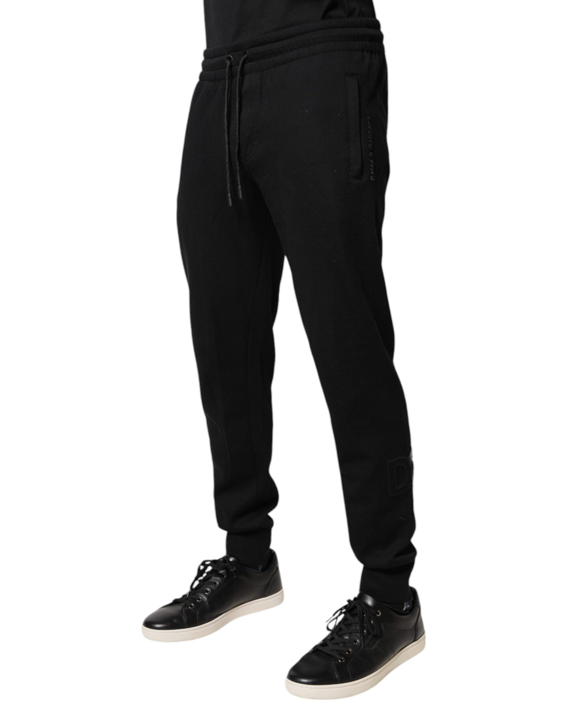 Dolce & Gabbana Black Athletic Pants for Men detail view