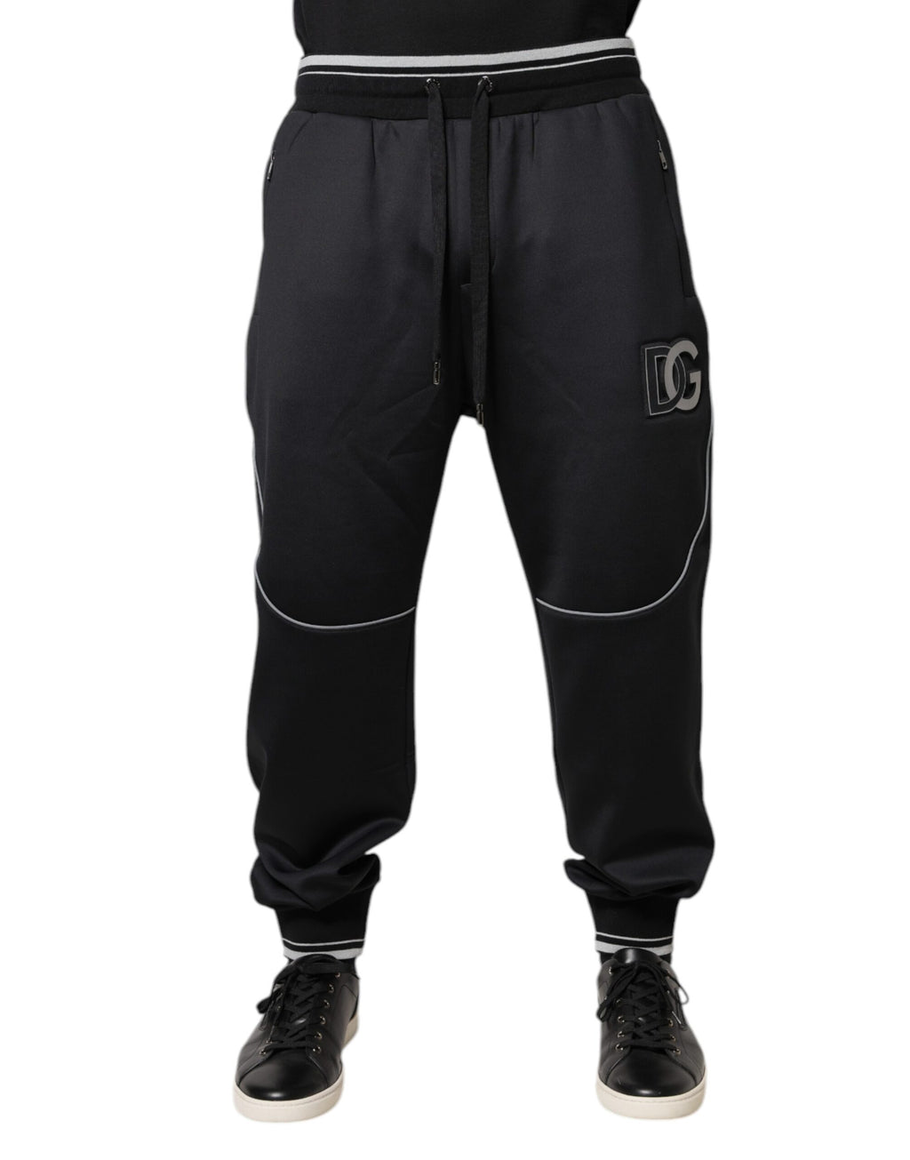 Dolce & Gabbana Black Athletic Pants for Men