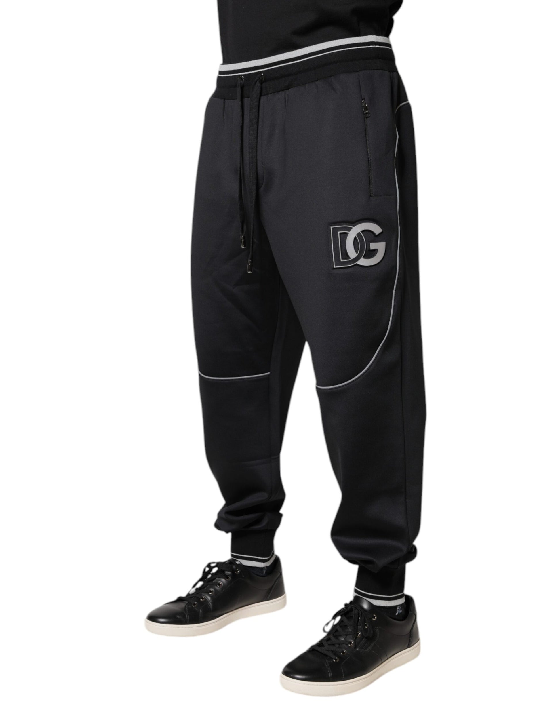 Dolce & Gabbana Black Athletic Pants for Men detail view
