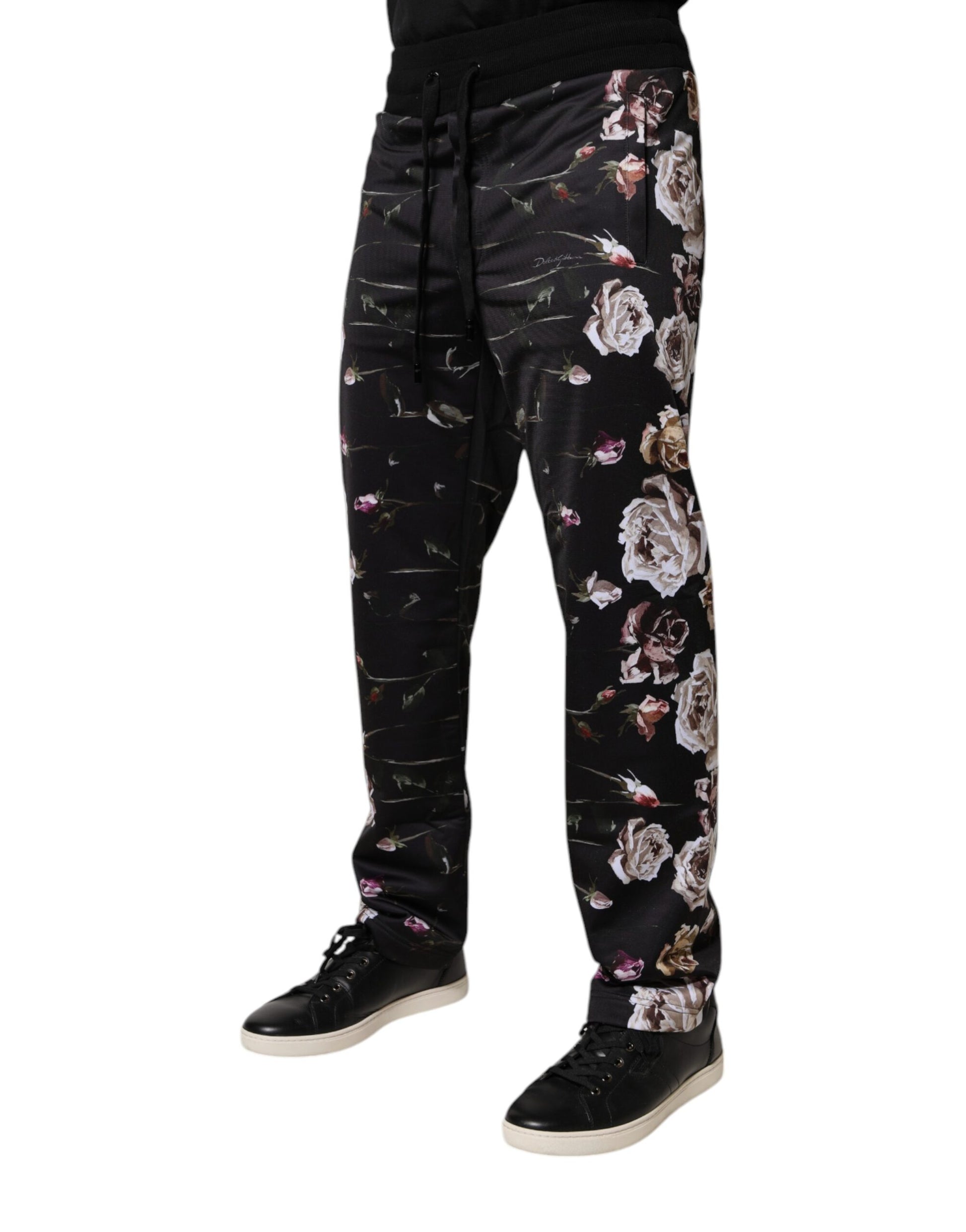 Dolce & Gabbana Black Athletic Pants for Men detail view