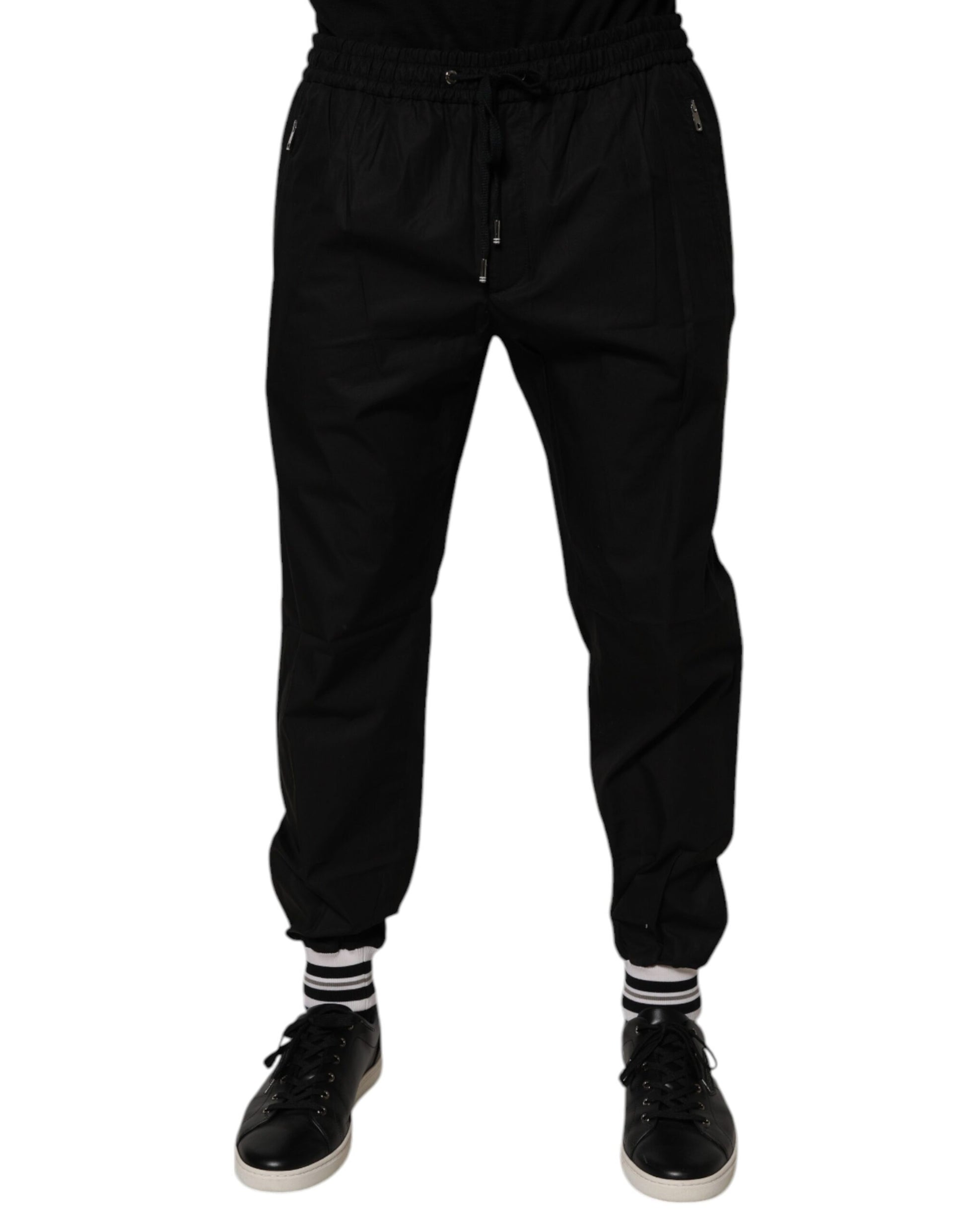 Dolce & Gabbana Black Athletic Pants for Men