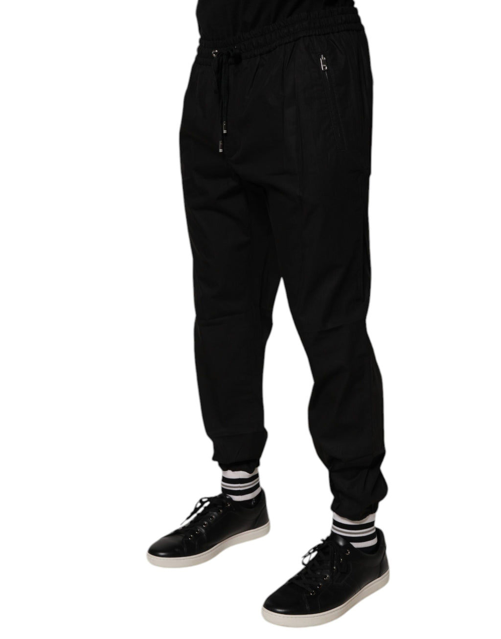 Dolce & Gabbana Black Athletic Pants for Men detail view
