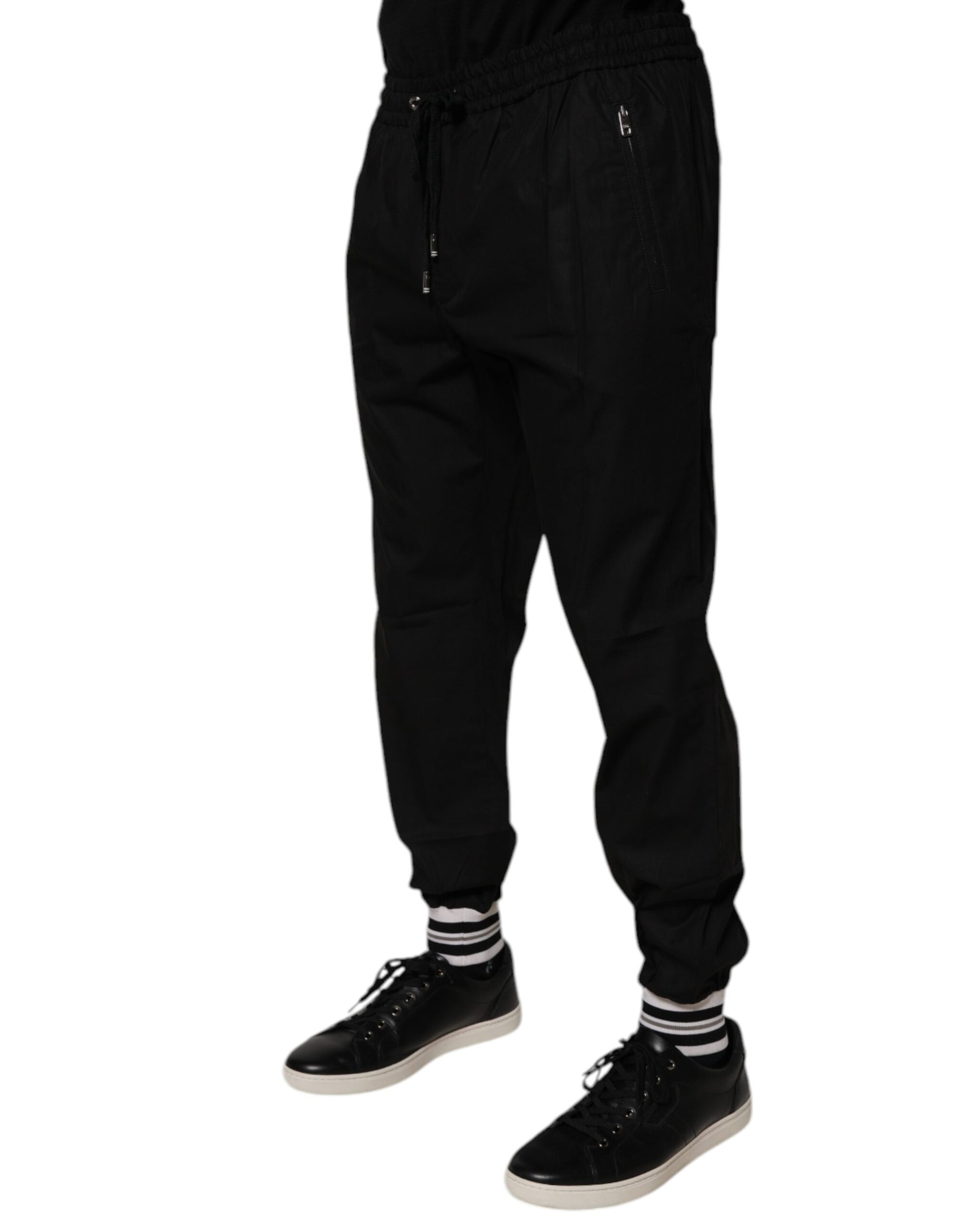 Dolce & Gabbana Black Athletic Pants for Men detail view