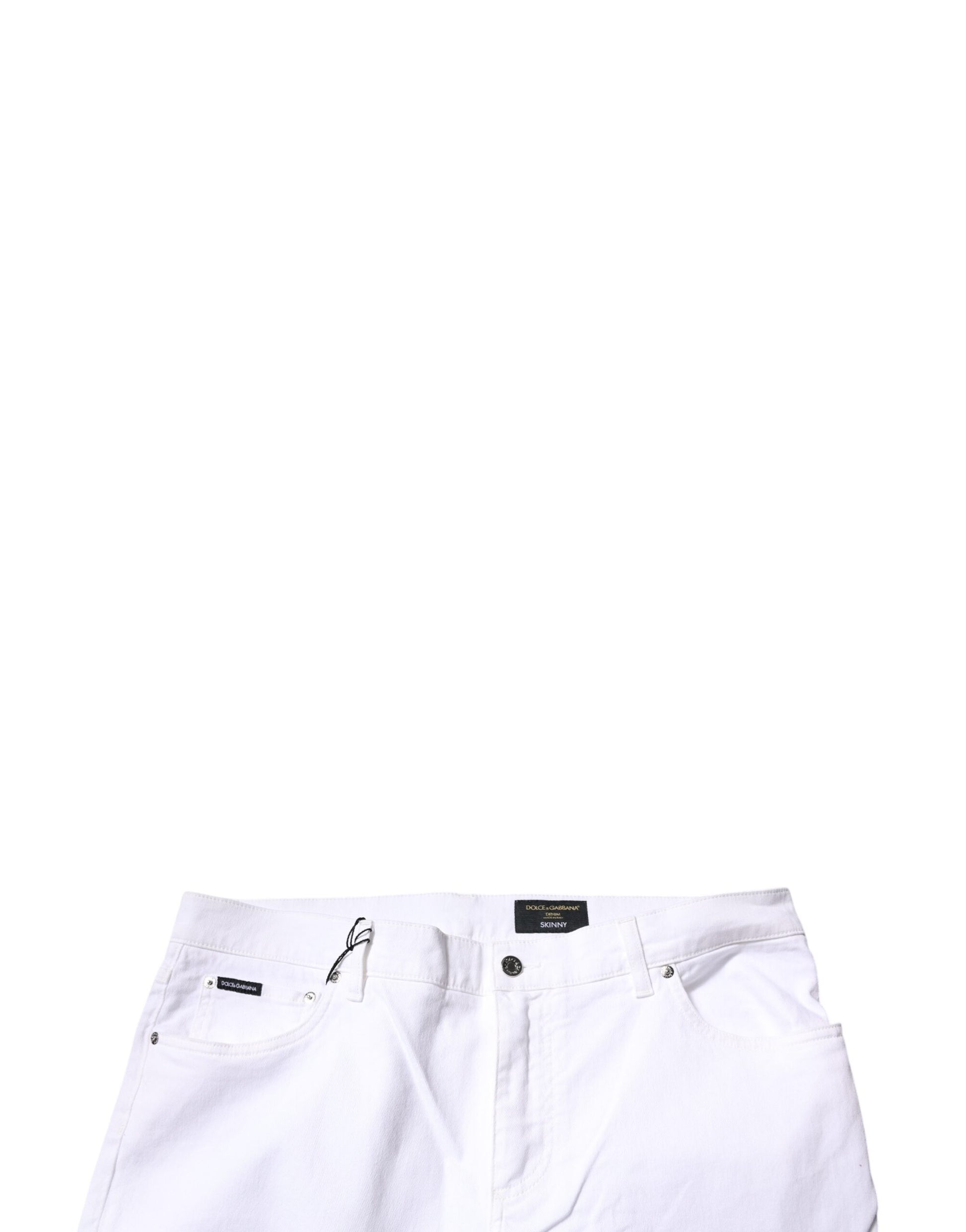 Dolce & Gabbana White Skinny Jeans for Men additional view