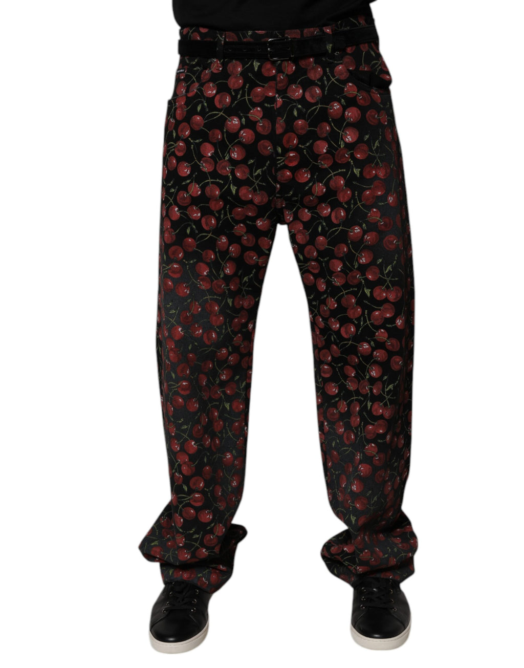 Dolce & Gabbana Black Straight Leg Jeans for Men