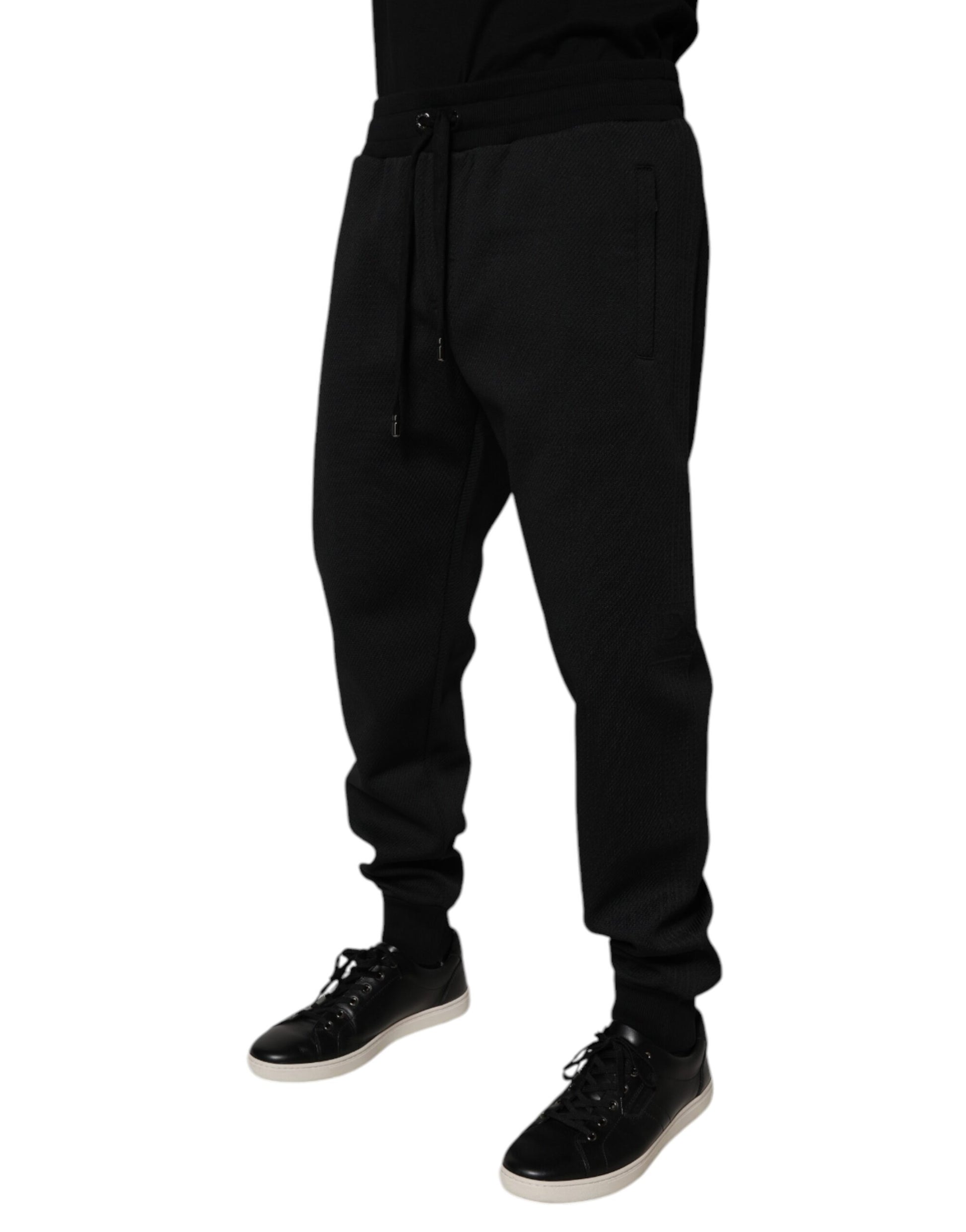 Dolce & Gabbana Black Athletic Pants for Men detail view