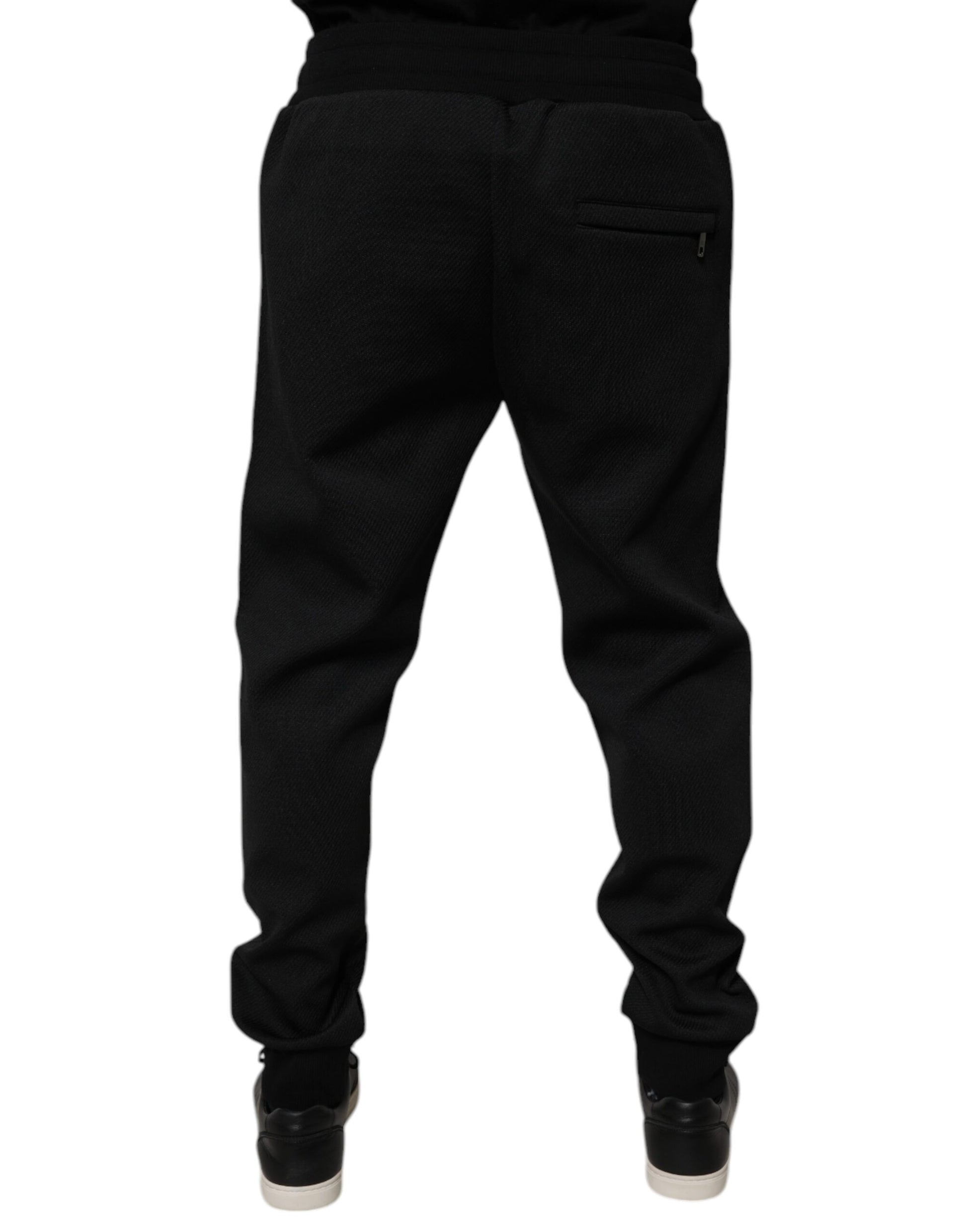 Dolce & Gabbana Black Athletic Pants for Men side view