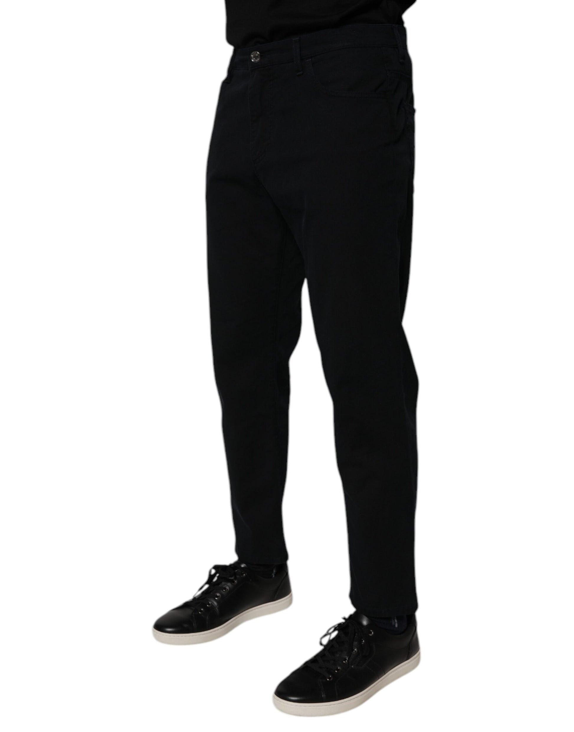 Dolce & Gabbana Blue Straight Leg Jeans for Men detail view