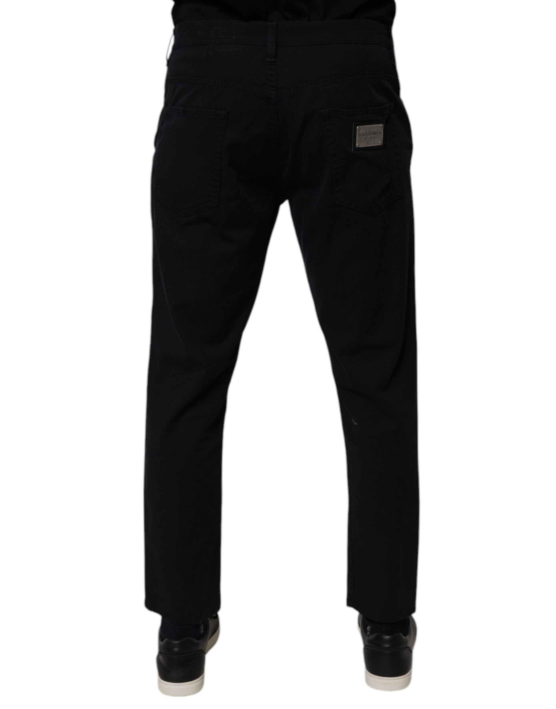 Dolce & Gabbana Blue Straight Leg Jeans for Men side view