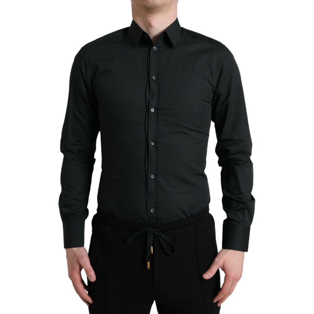 Dolce & Gabbana Black Dress Shirt for Men