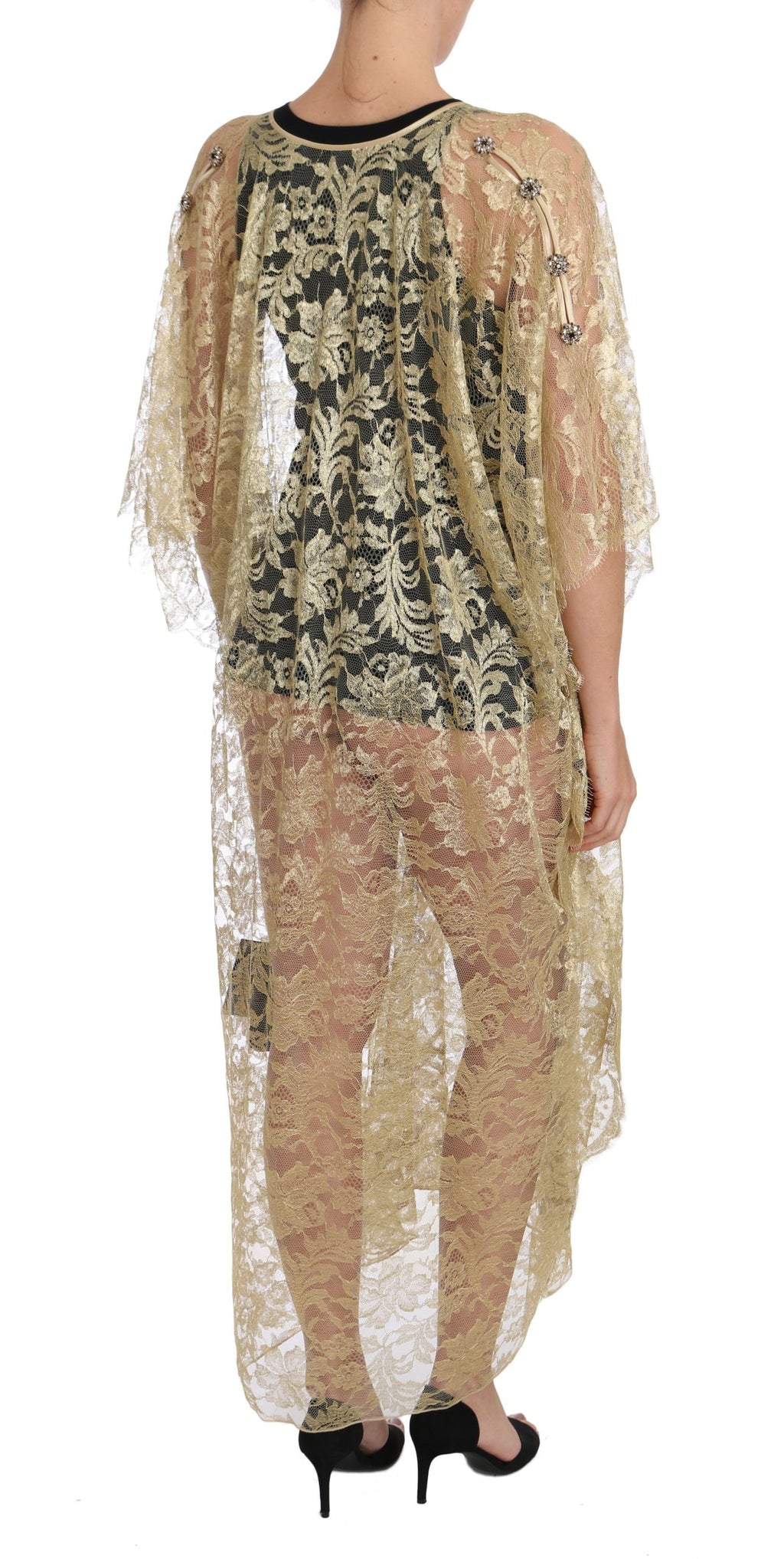 Dolce & Gabbana Gold Long Dress for Women alternate view