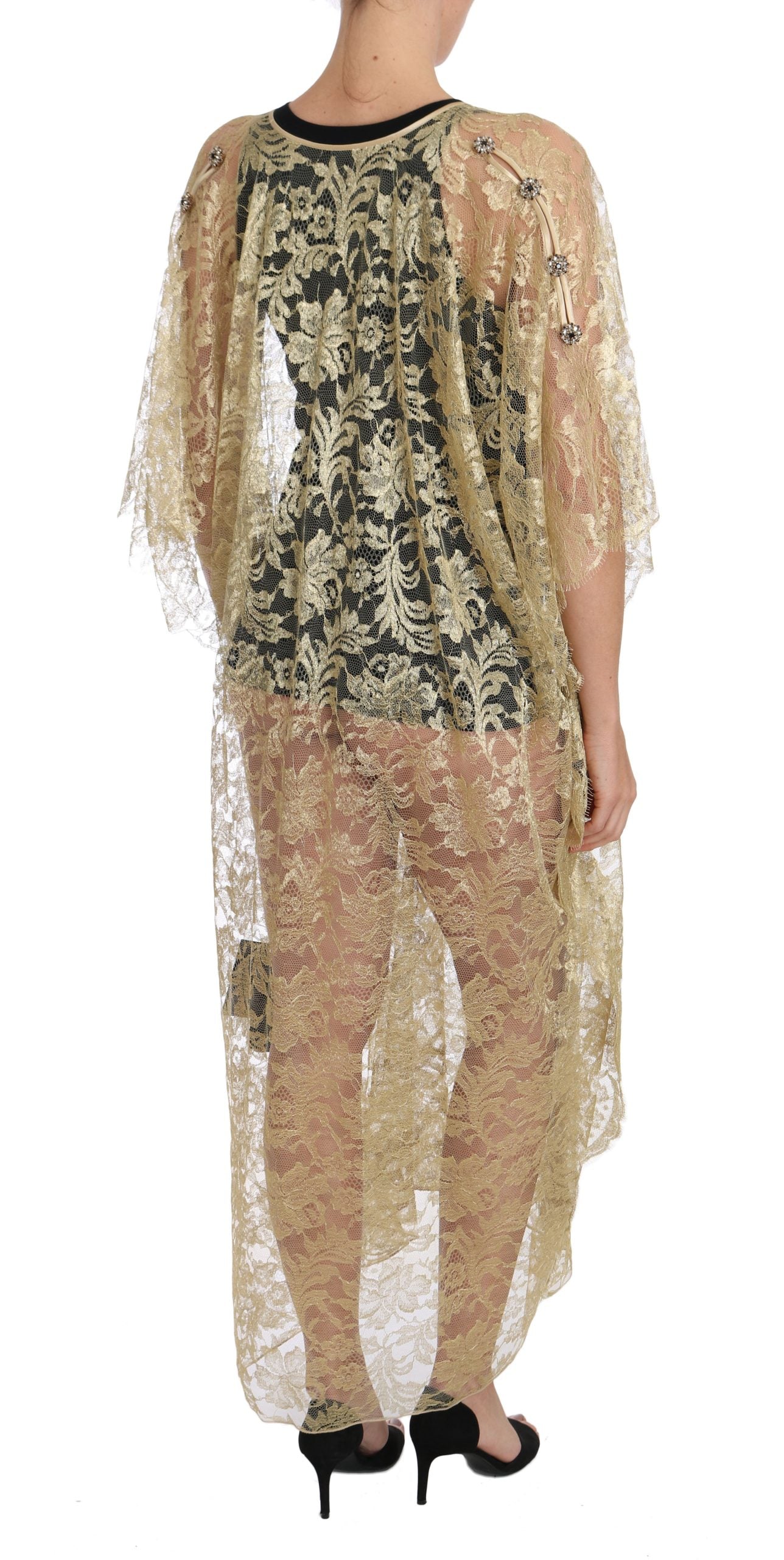 Dolce & Gabbana Gold Long Dress for Women alternate view