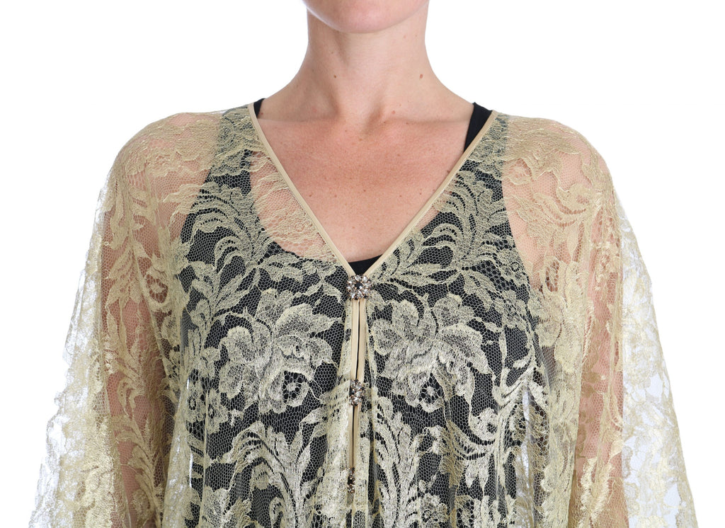 Dolce & Gabbana Gold Long Dress for Women detail view