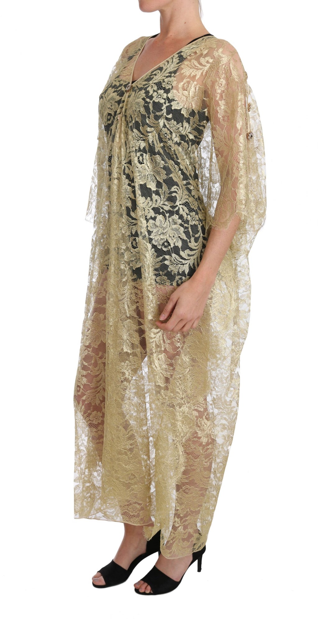 Dolce & Gabbana Gold Long Dress for Women additional view