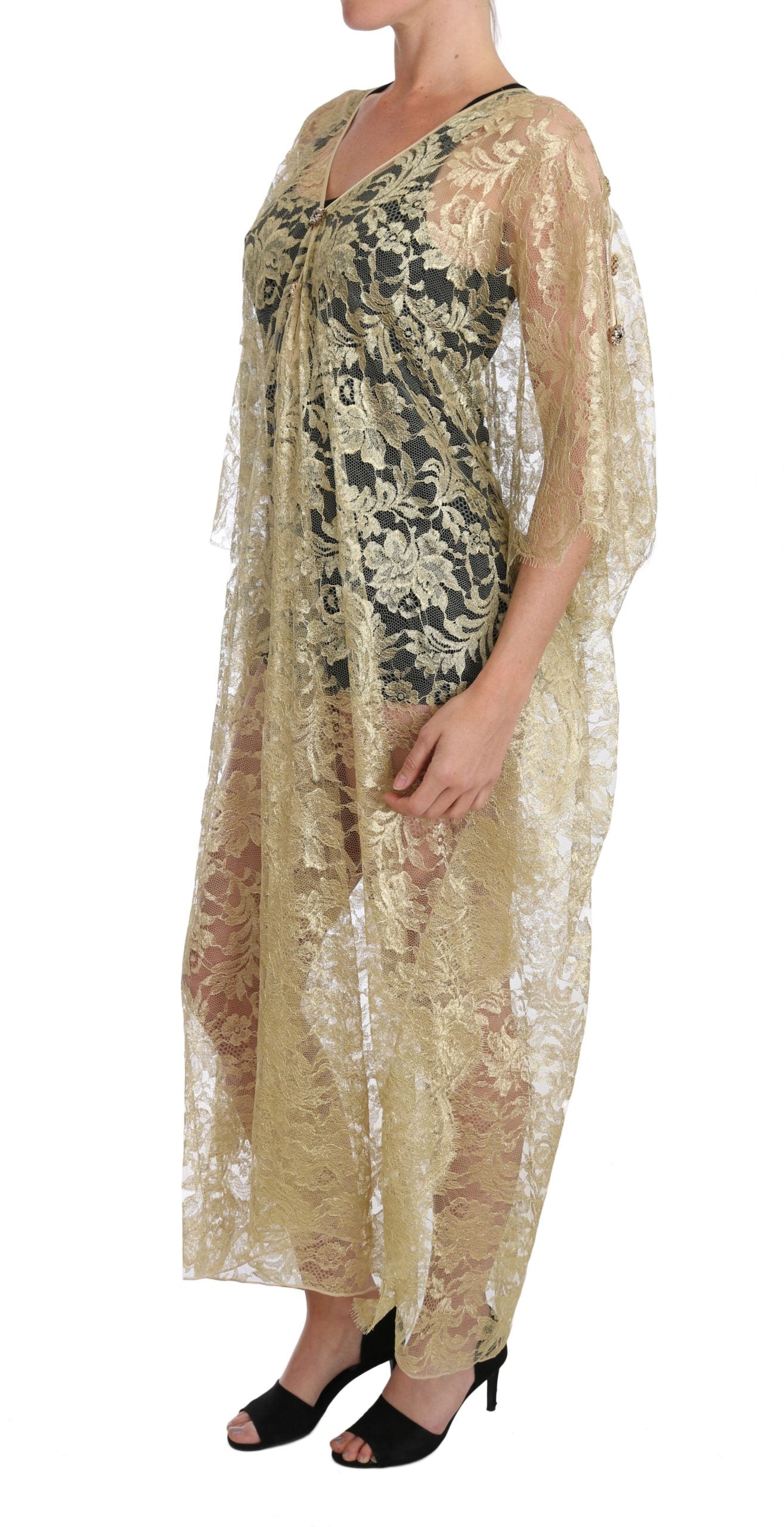 Dolce & Gabbana Gold Long Dress for Women additional view