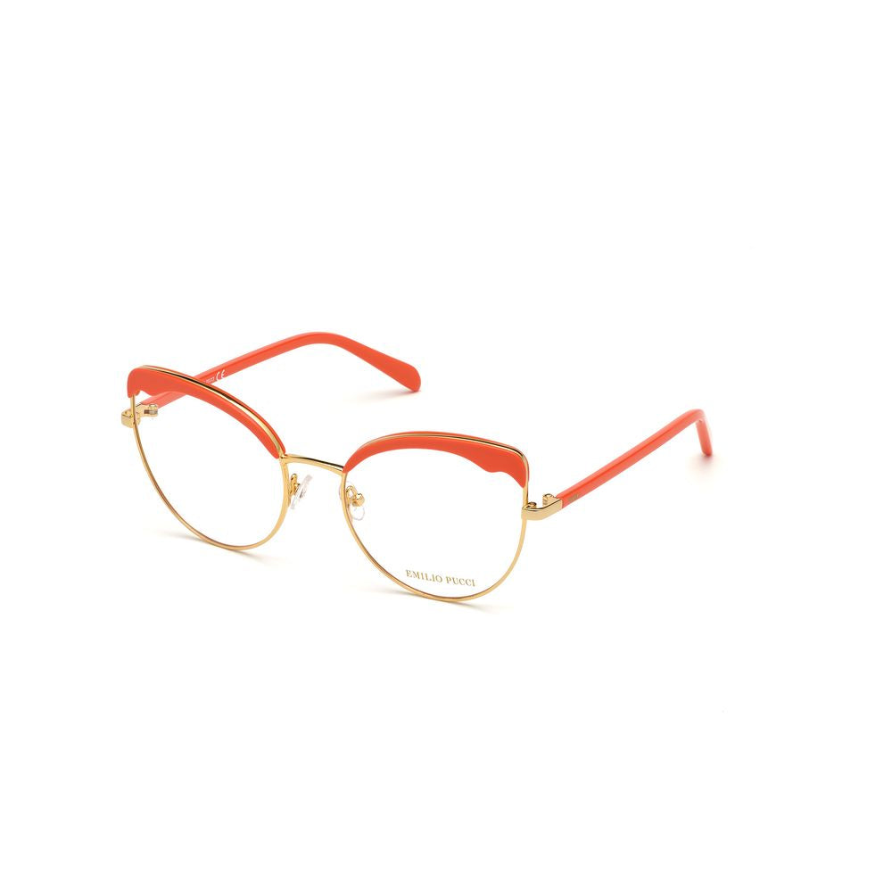 Emilio Pucci Gold Glasses Frames for Women