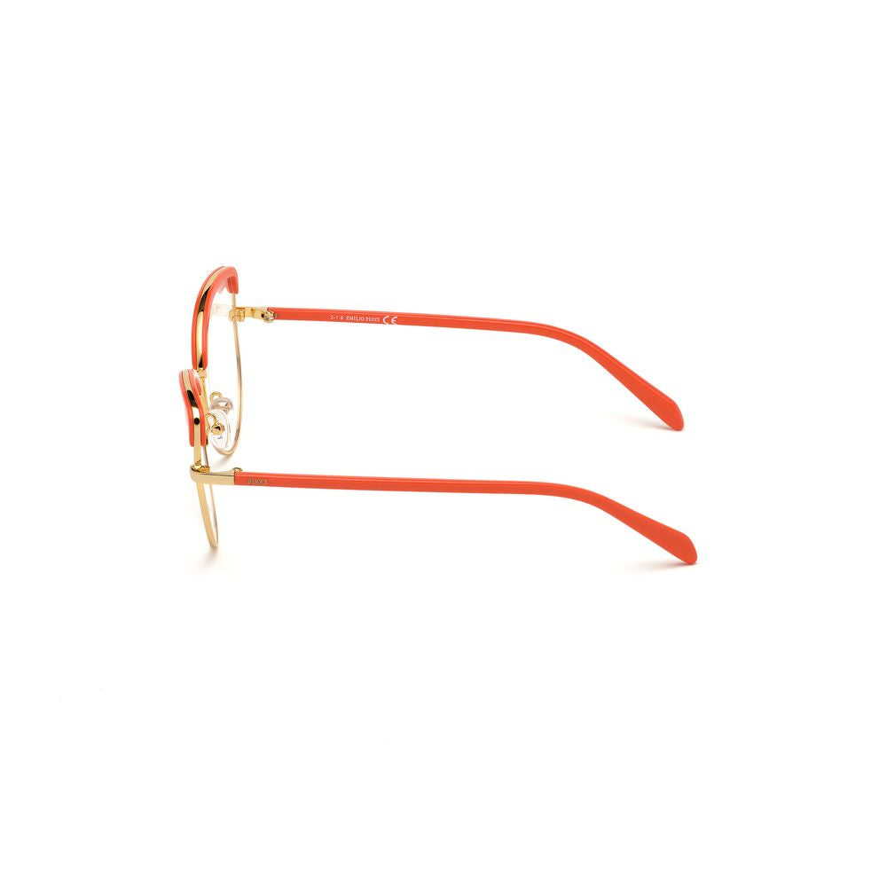 Emilio Pucci Gold Glasses Frames for Women detail view