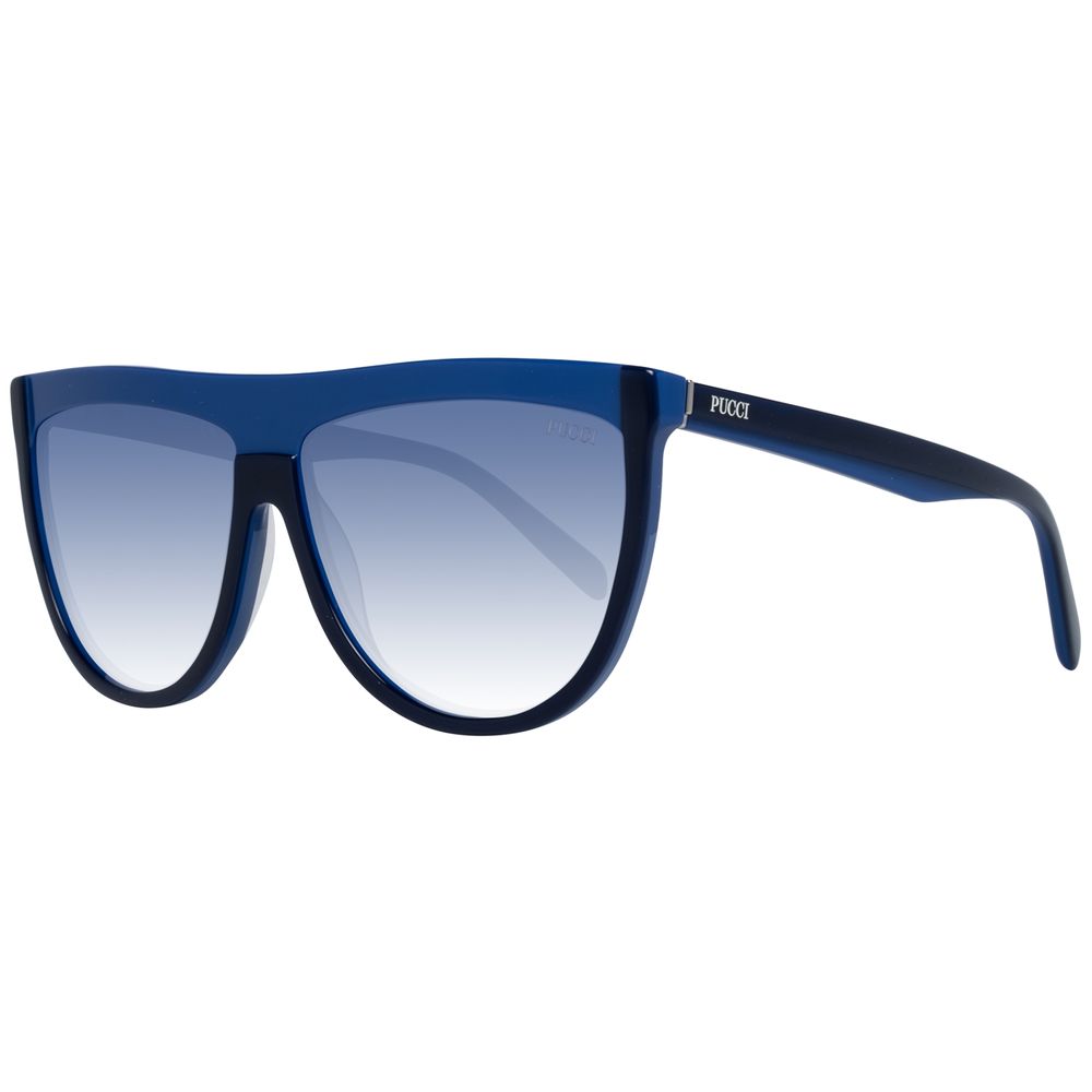 Lunettes de soleil Emilio Pucci en plastique bleu