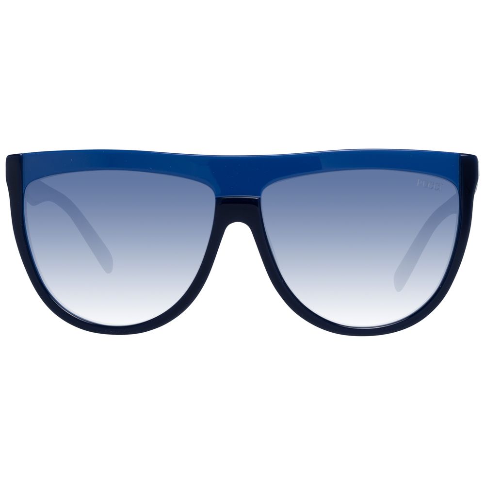 Lunettes de soleil Emilio Pucci en plastique bleu