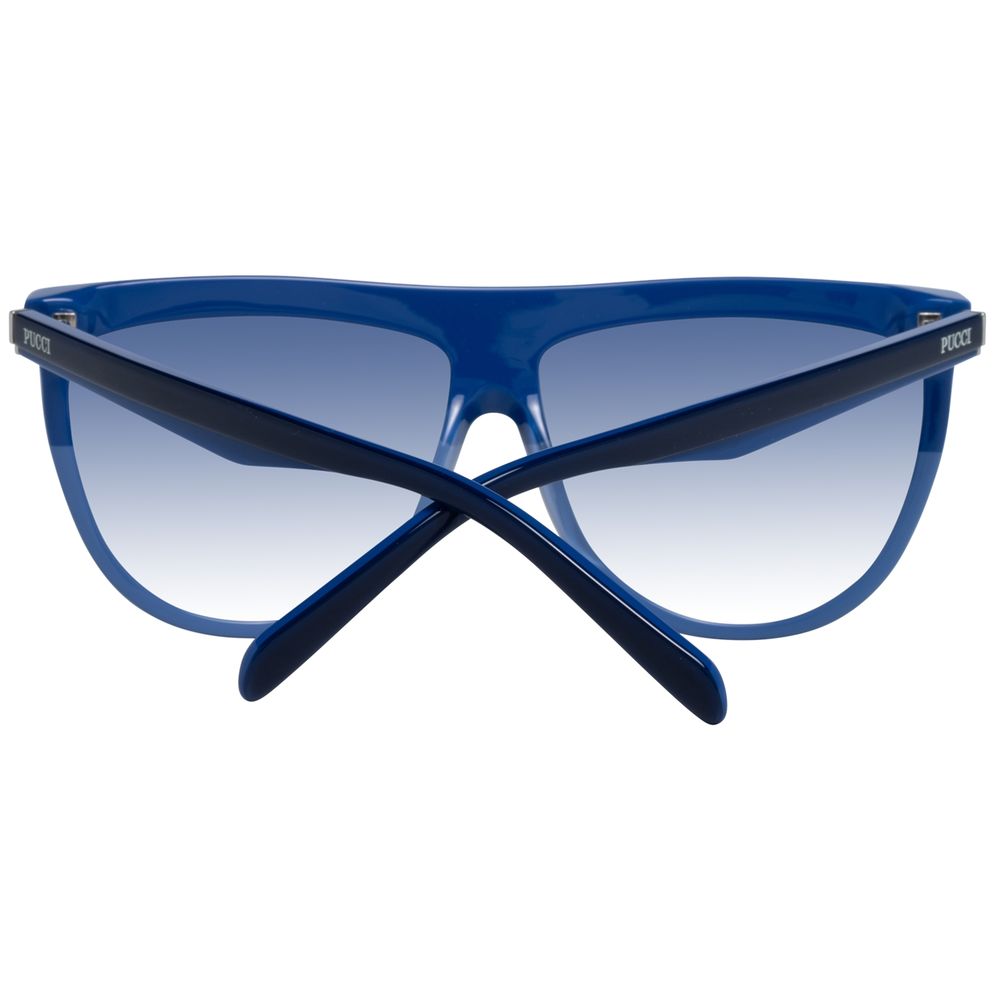 Lunettes de soleil Emilio Pucci en plastique bleu