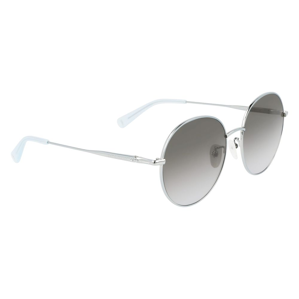 Longchamp Sonnenbrille aus blauem Metall