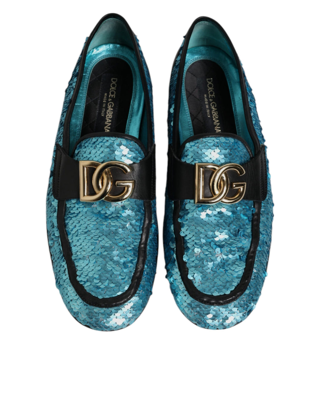 Dolce & Gabbana Blue Slip On Loafers for Men detail view