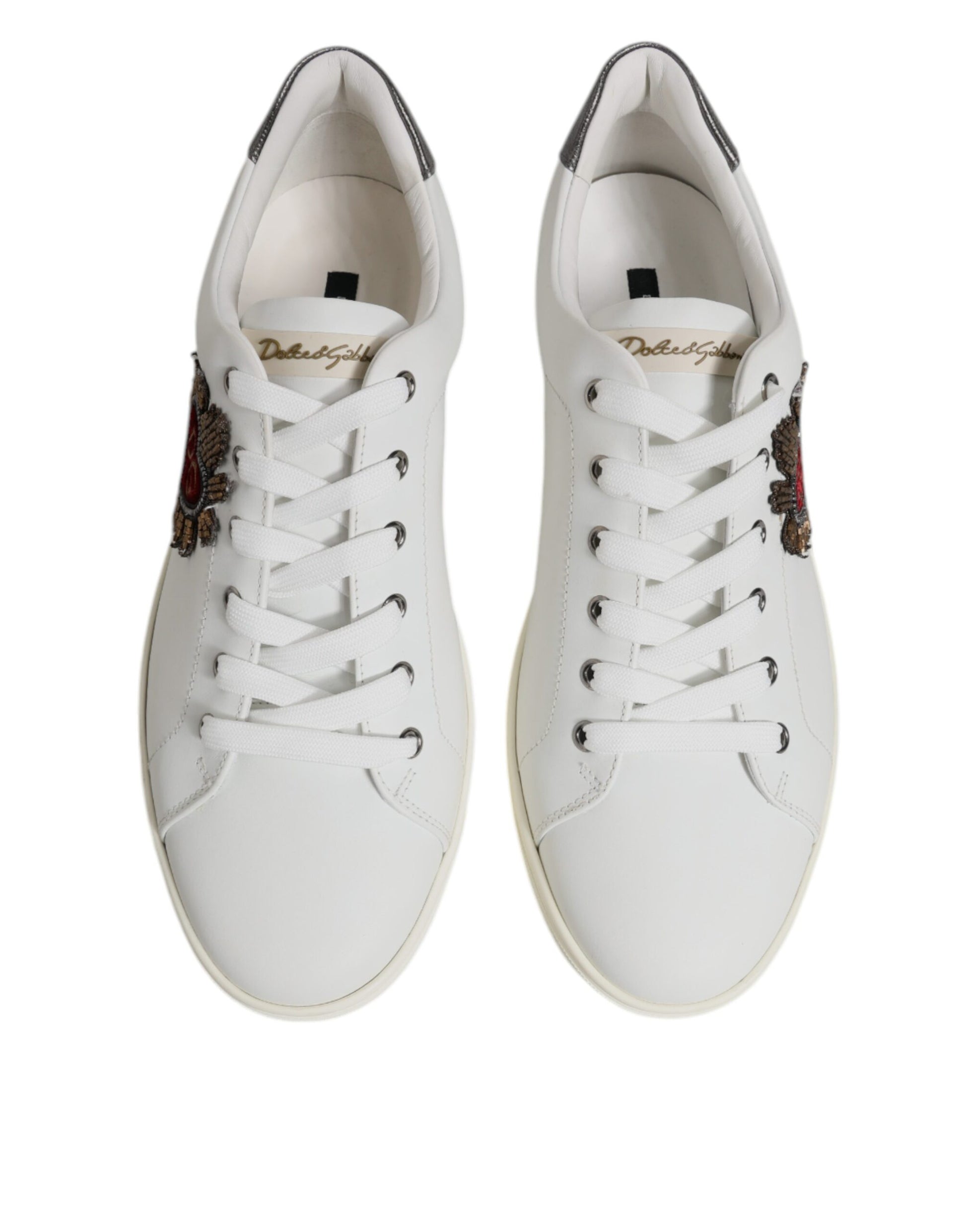 Dolce & Gabbana White Low Top Sneakers for Women detail view