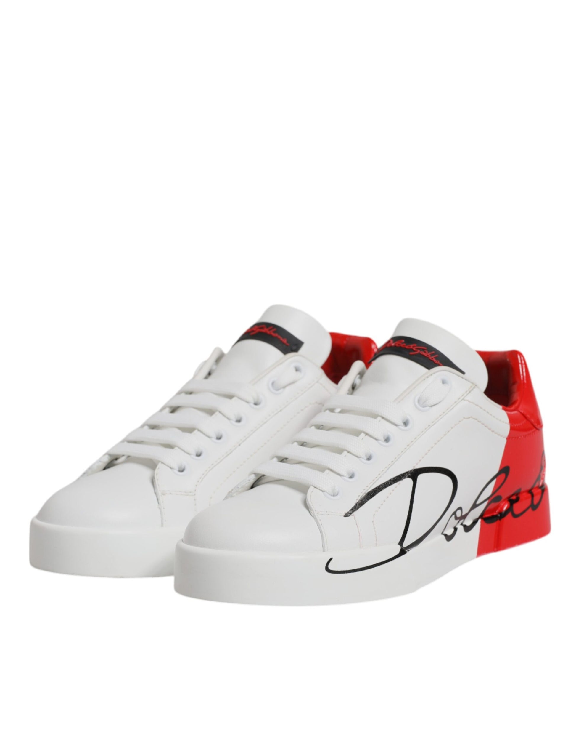 Dolce & Gabbana White Low Top Sneakers for Women detail view