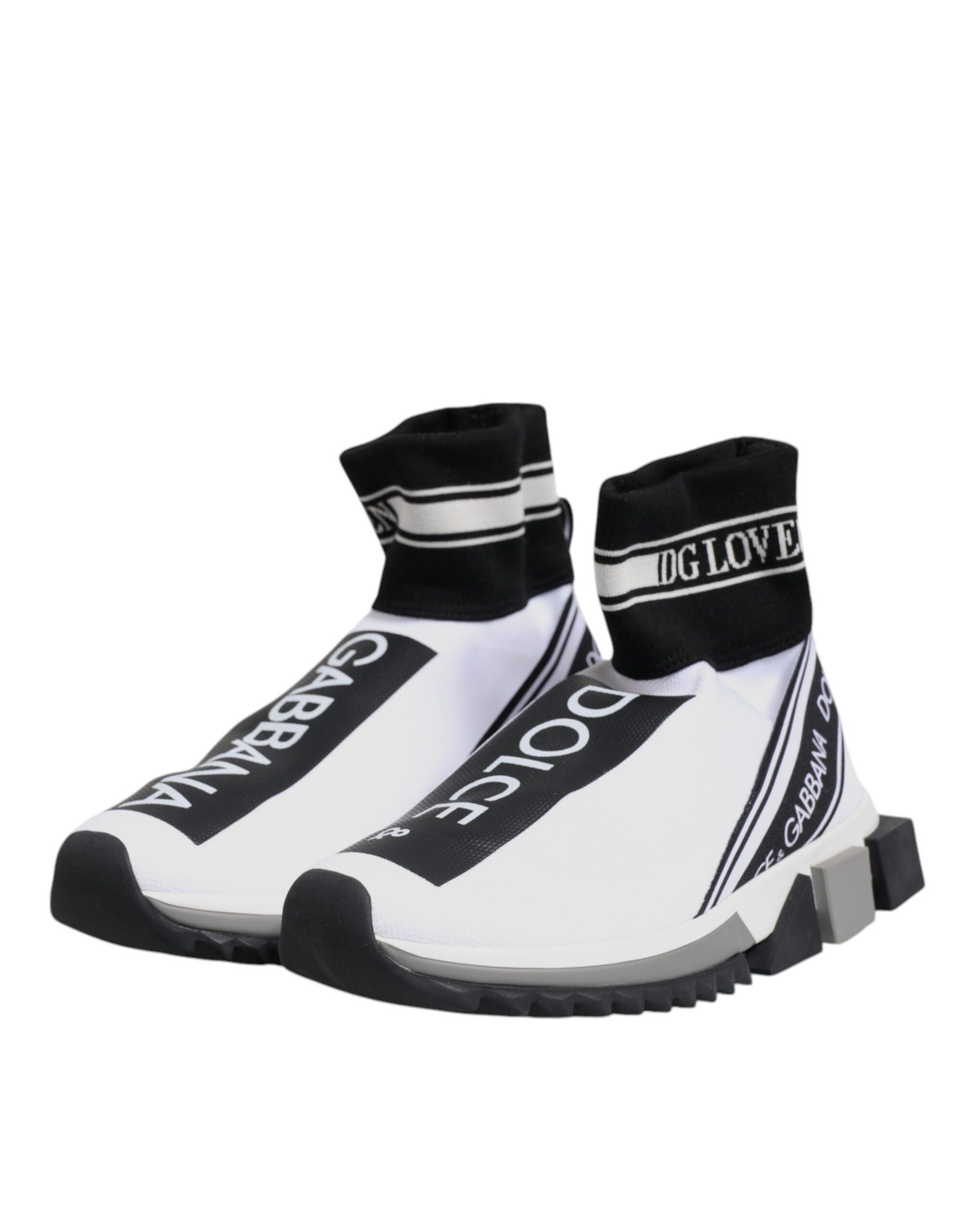 Chaussures Baskets Dolce & Gabbana Sorrento Chaussettes Blanches Noires