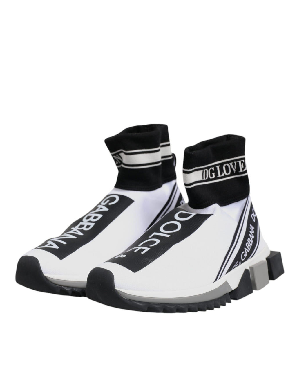 Chaussures Baskets Dolce & Gabbana Sorrento Chaussettes Blanches Noires