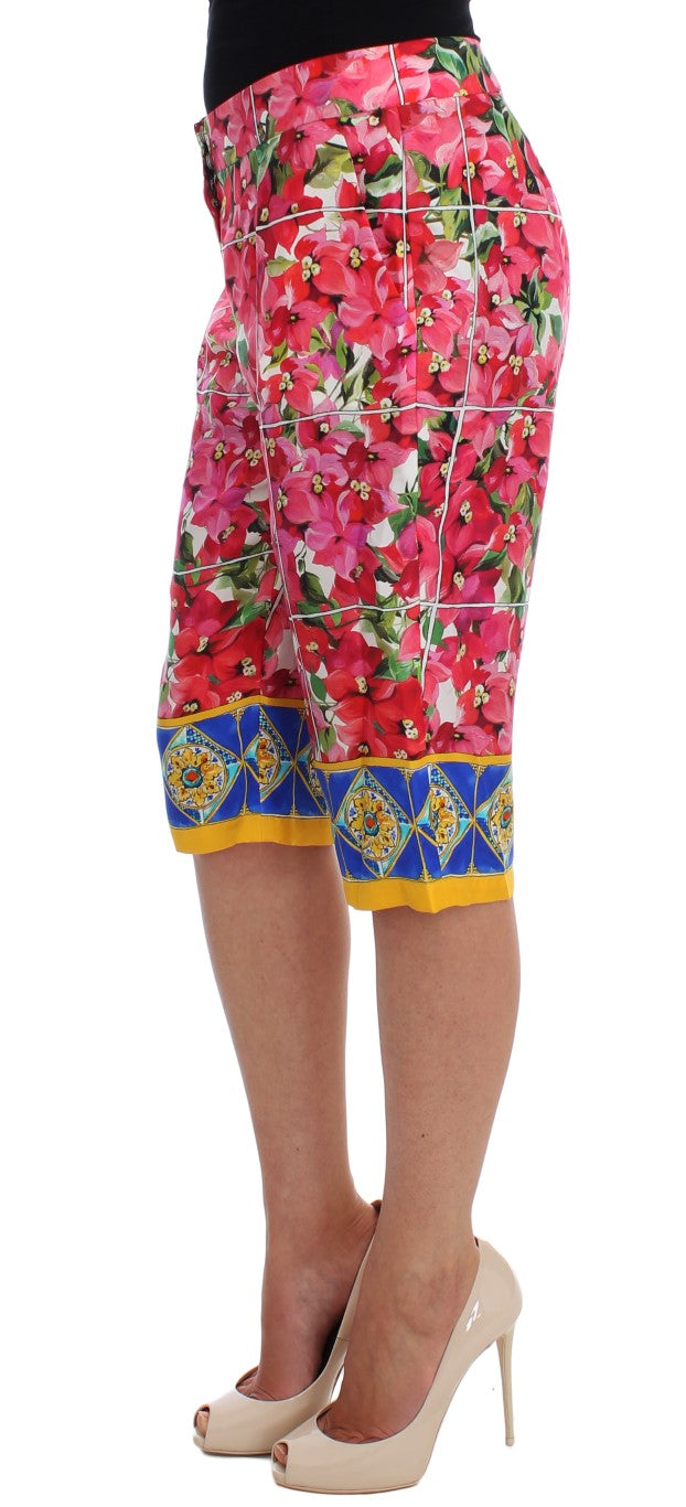 Dolce & Gabbana Short pantacourt fleuri multicolore