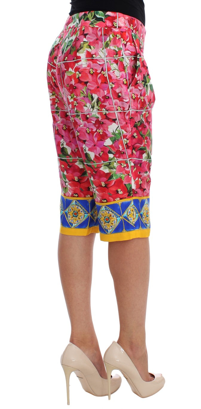 Dolce & Gabbana Short pantacourt fleuri multicolore