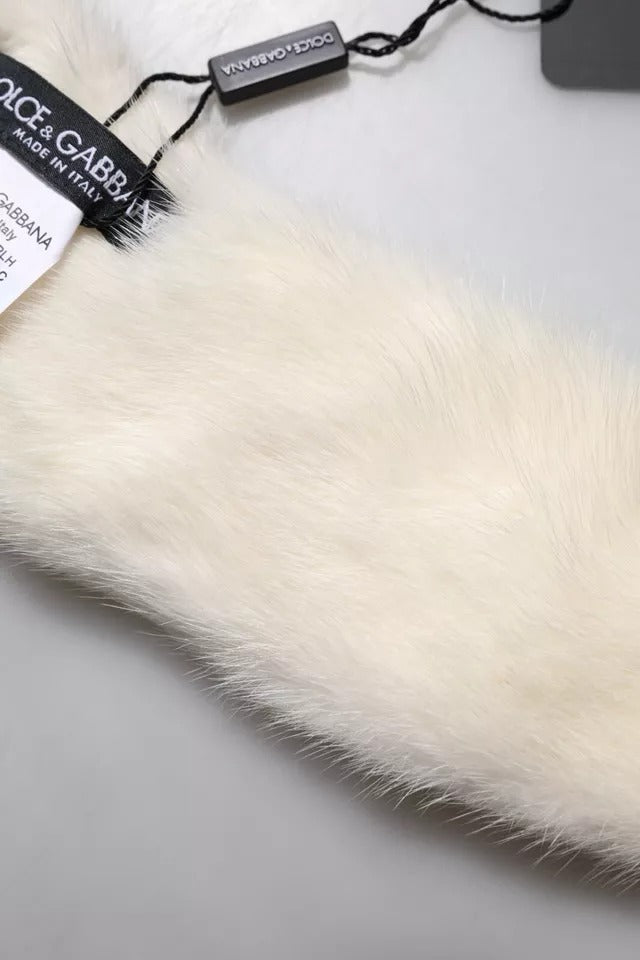Dolce & Gabbana White Scarf for Women detail view
