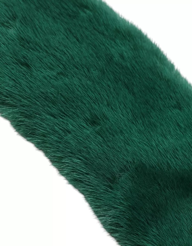 Dolce & Gabbana Green Scarf for Women side view