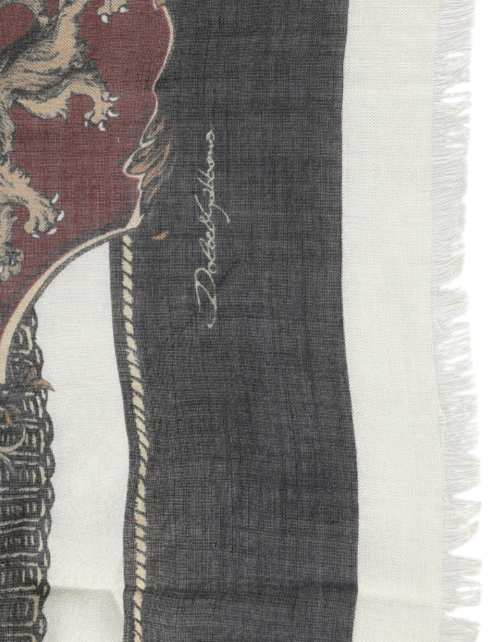 Dolce & Gabbana Multicolor Scarf for Men side view