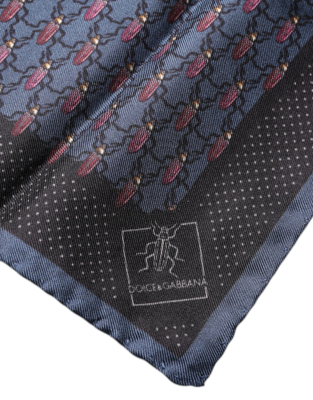 Dolce & Gabbana Blue Scarf for Men detail view