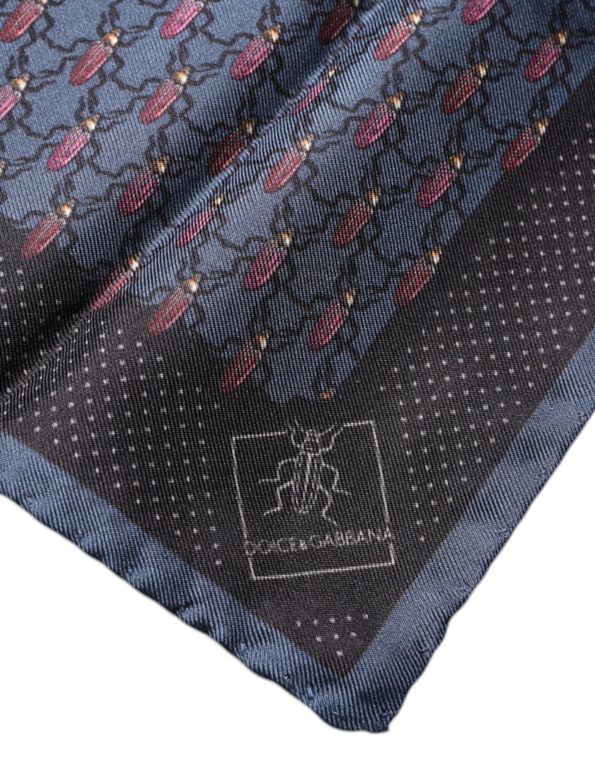 Dolce & Gabbana Blue Scarf for Men detail view