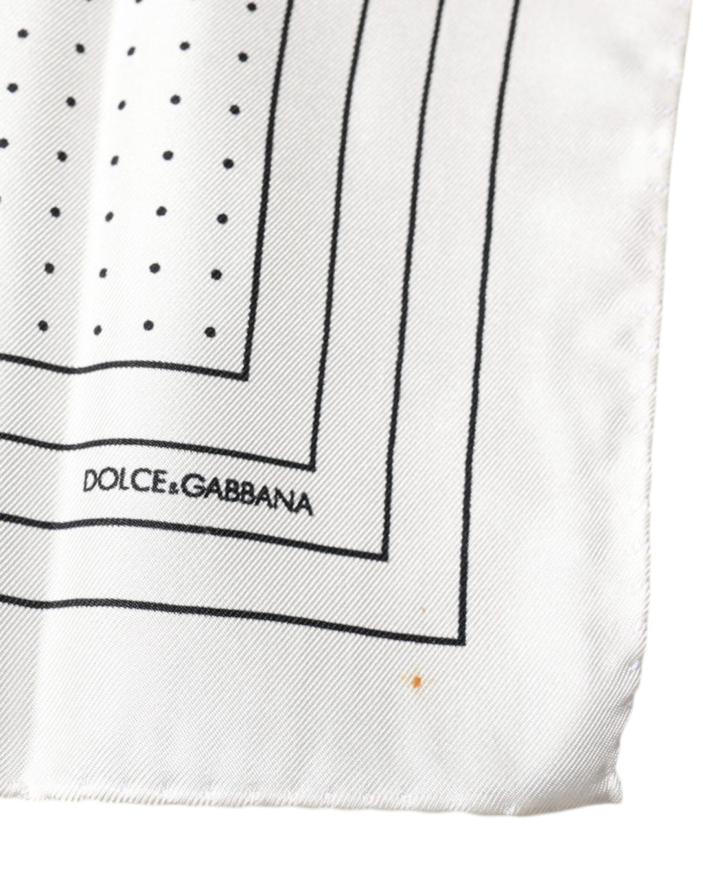 Dolce & Gabbana White Scarf for Men detail view