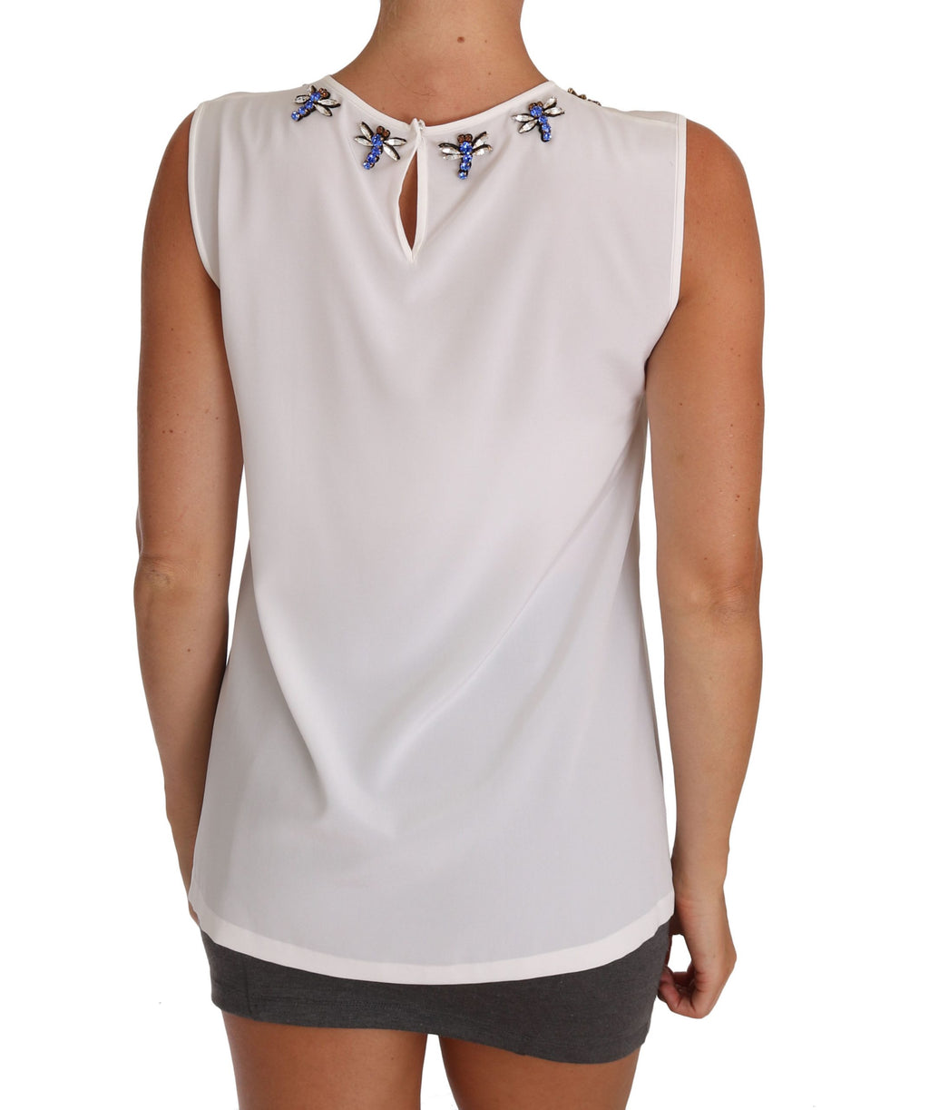Dolce & Gabbana White Sleeveless T-Shirt for Women additional view