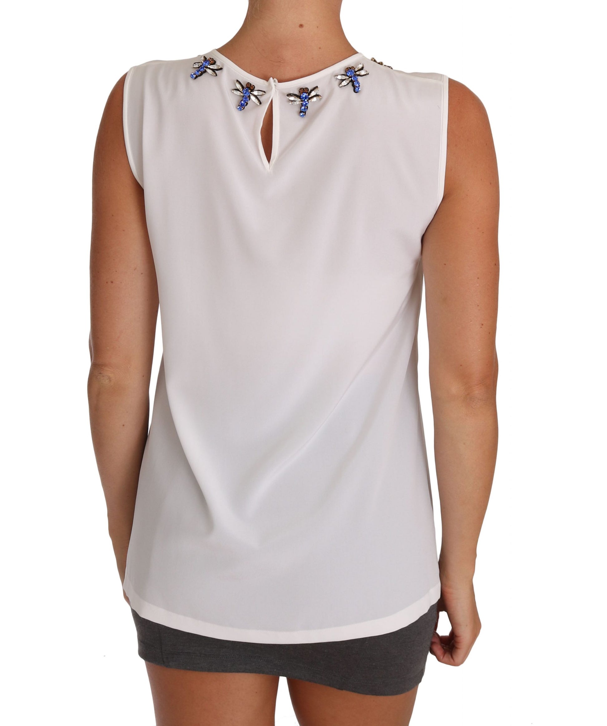 Dolce & Gabbana White Sleeveless T-Shirt for Women additional view