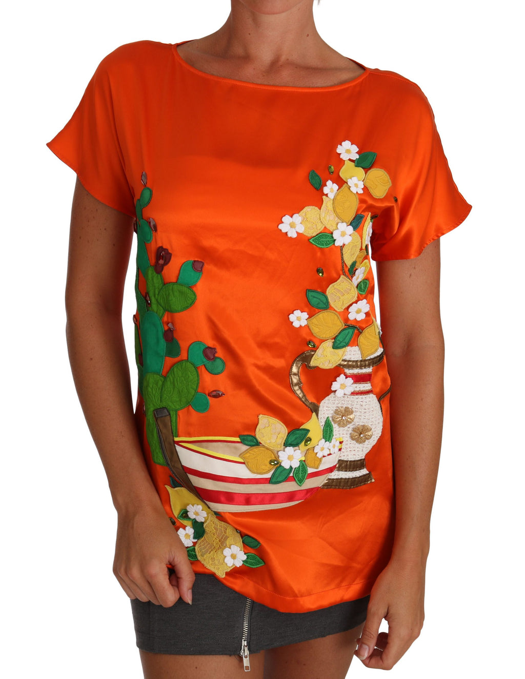 Dolce & Gabbana Orange T-Shirt for Women alternate view
