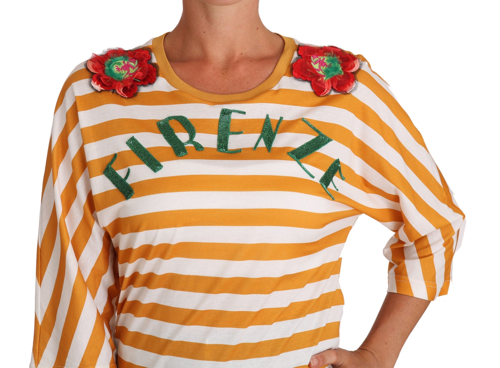 Dolce & Gabbana Orange T-Shirt for Women detail view