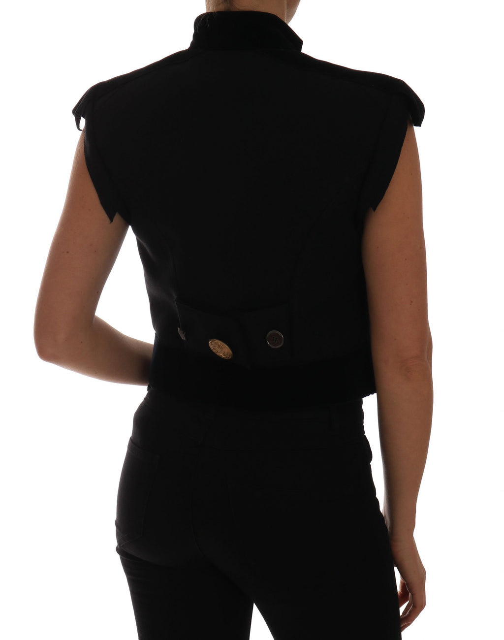 Dolce & Gabbana Black Sleeveless Jacket for Women alternate view