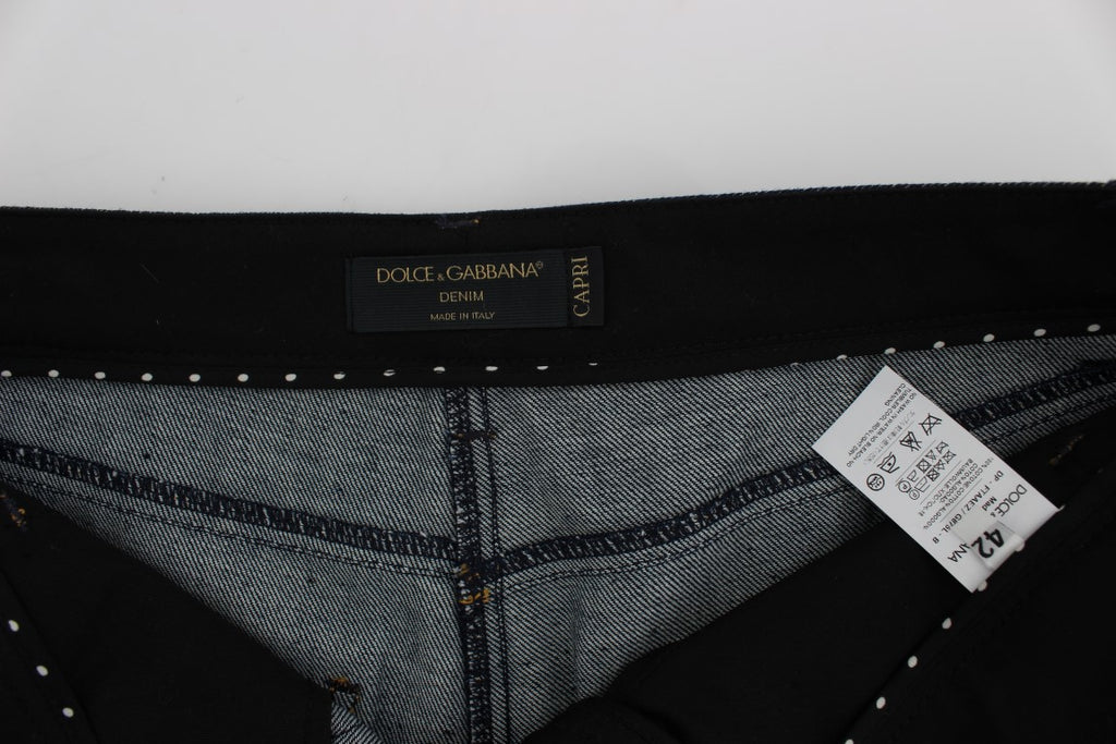 Dolce & Gabbana Blue Cropped Jeans for Women additional view