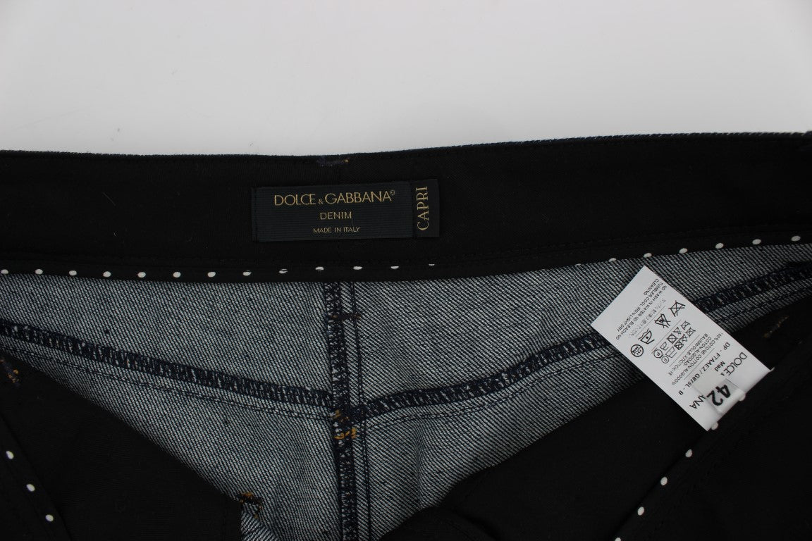 Dolce & Gabbana Blue Cropped Jeans for Women additional view