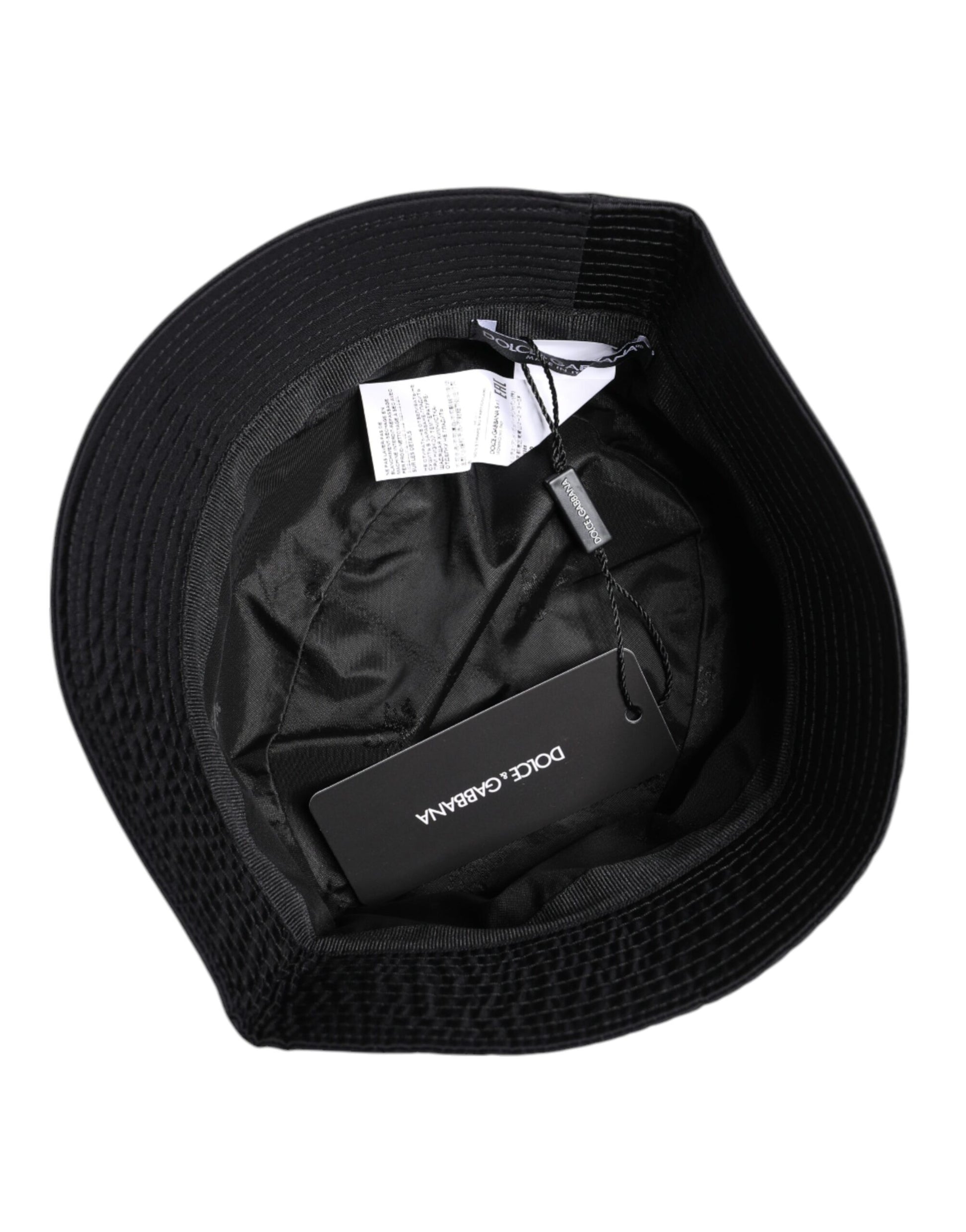 Bob Dolce & Gabbana en coton noir à large bord