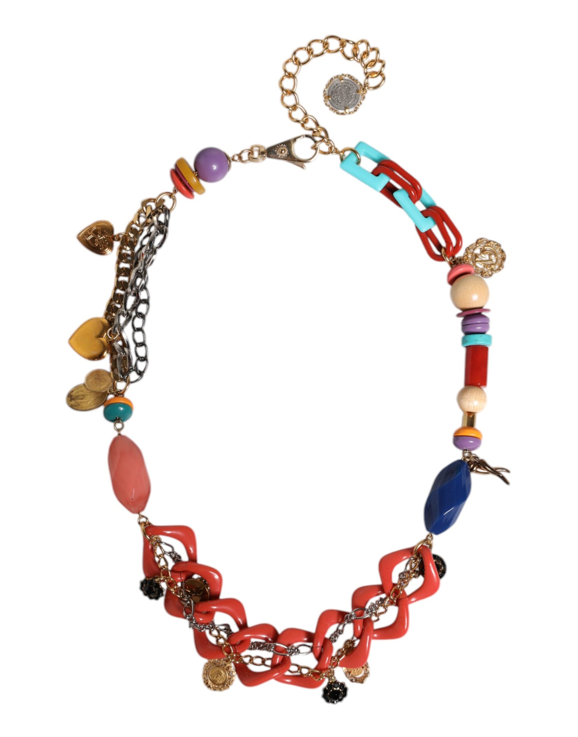 Ceinture Dolce & Gabbana multicolore ornée d'une chaîne à la taille