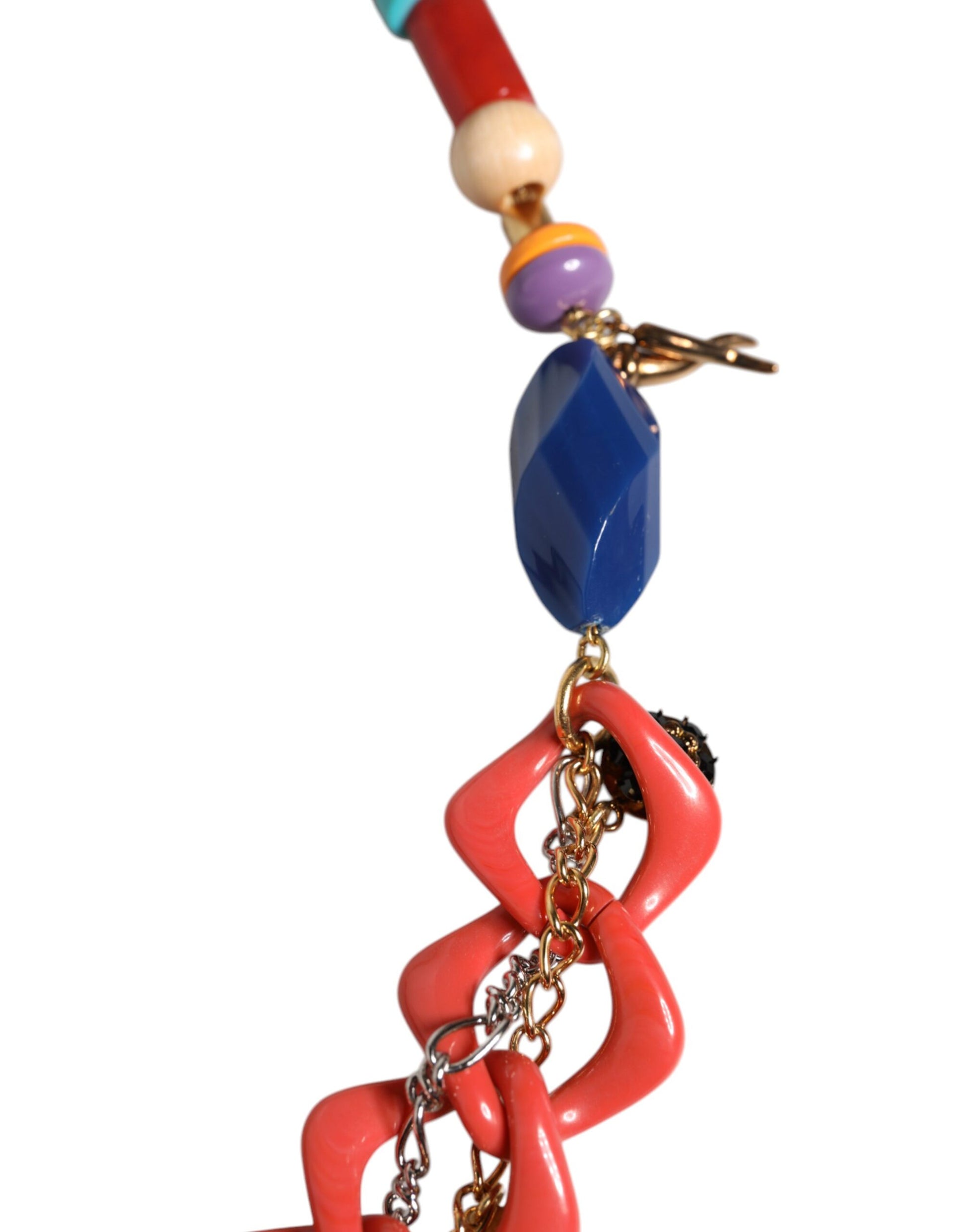 Ceinture Dolce & Gabbana multicolore ornée d'une chaîne à la taille