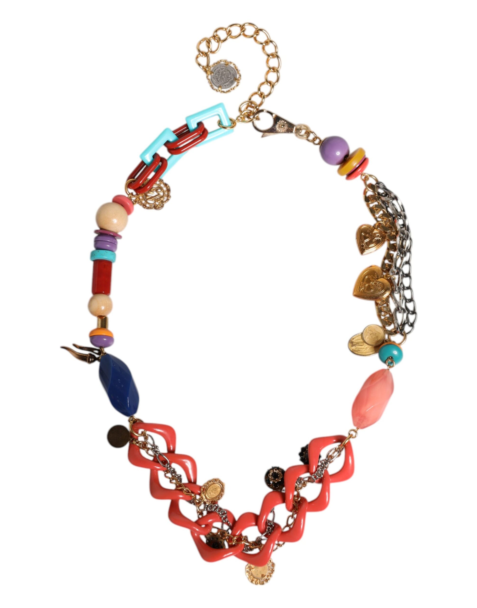 Ceinture Dolce & Gabbana multicolore ornée d'une chaîne à la taille